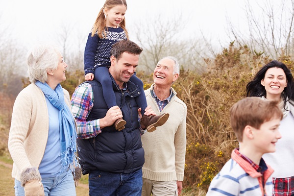 stock photo 88030829 portrait of extended family group camping by lake